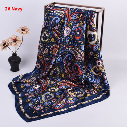 Cashew Printed Silk Scarf Xinjiang Large Kerchief