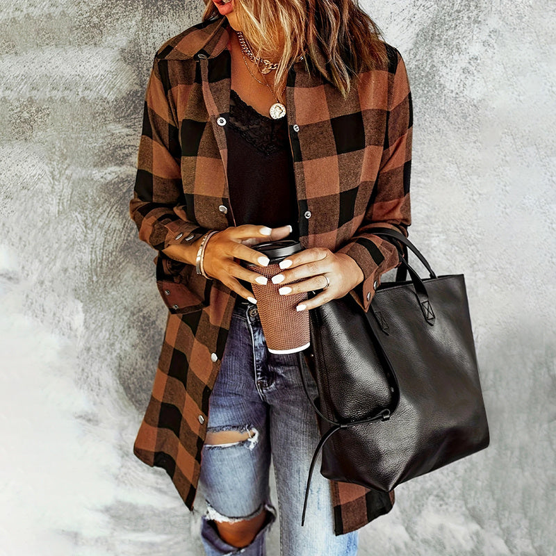 Harvest Plaid Button-Up Shirt
