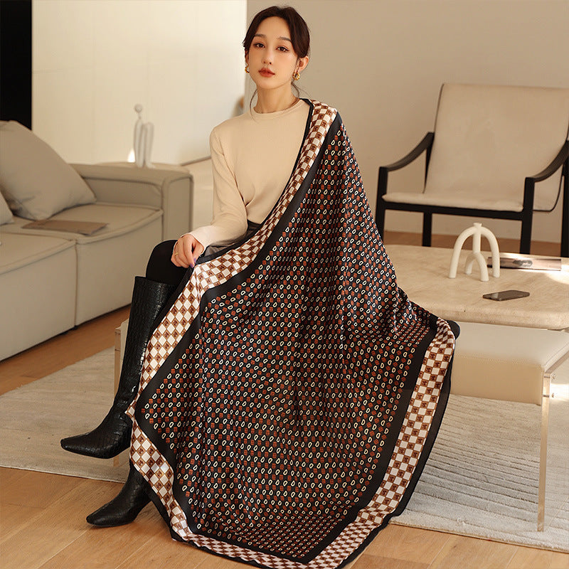 Ladies Fashion Korean Style Silk Printing