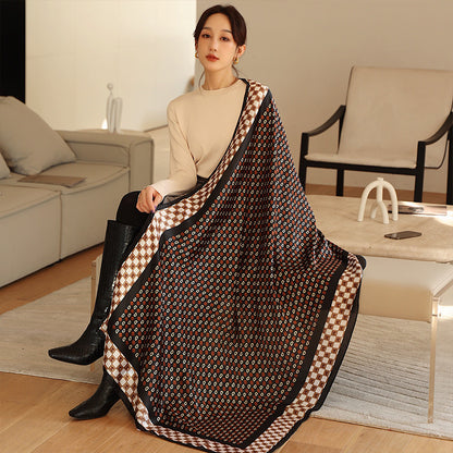 Ladies Fashion Korean Style Silk Printing