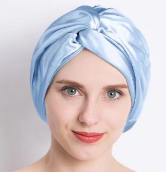 Double Layer  Silk Silk Nightcap Without Any Mark