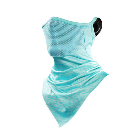 Summer Ice Silk Sunscreen Riding Mask Men Outdoor