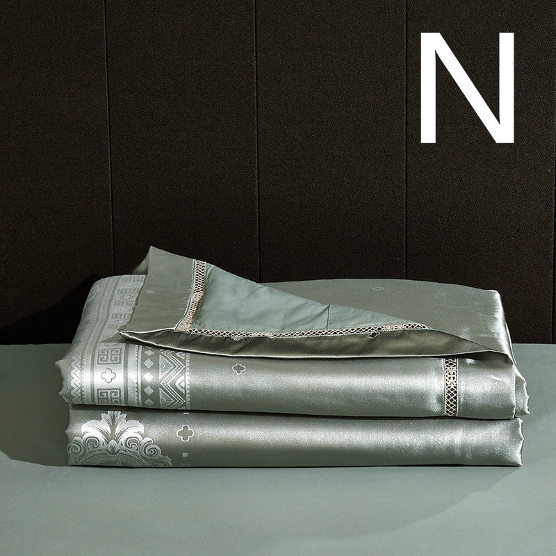 Silk Quilt And Ice Silk Air-Conditioning Quilt Four-Piece Cotton