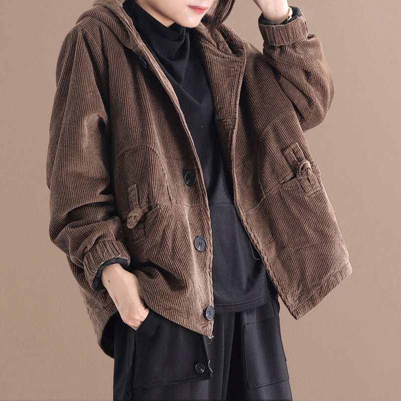 VelvetRidge Corduroy Short Jacket