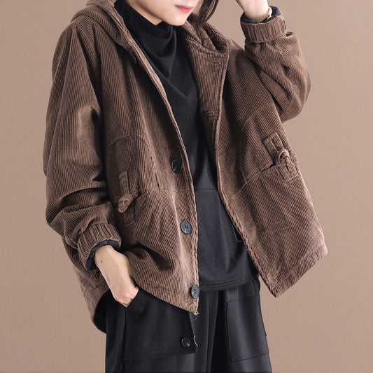 VelvetRidge Corduroy Short Jacket
