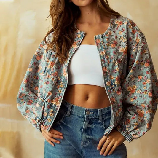 Rosélia Vintage Batwing Denim Coat
