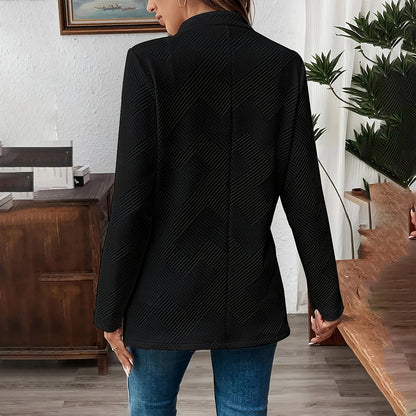 TexturaLuxe Notched Blazer