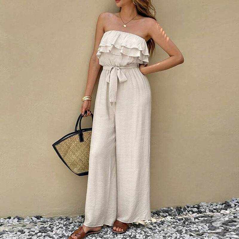 Sunset Ruffle Muse Jumpsuit