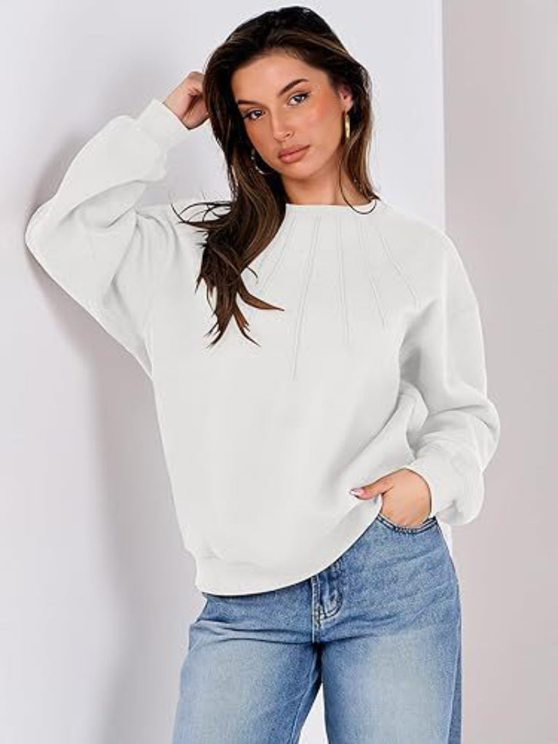 PleatEase Round Neck Sweatshirt