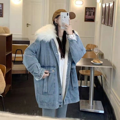 IndigoEase Denim Coat