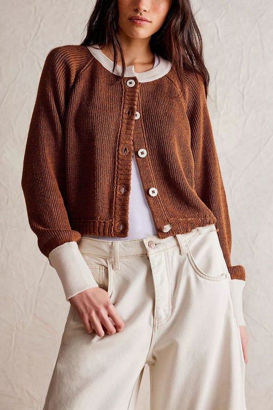 ChromaNest Button Knit Coat