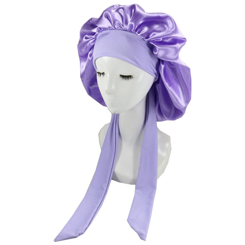 Lace-up Night Silk Home Hat Month