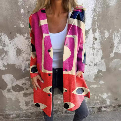 CozyWeave Long Knit Coat