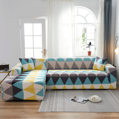 Milk Silk Printing Stretch Sofa Cover