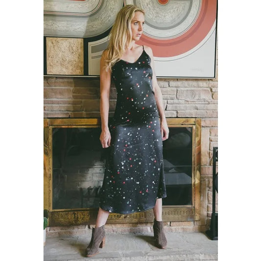Silk Dress In Galaxy
