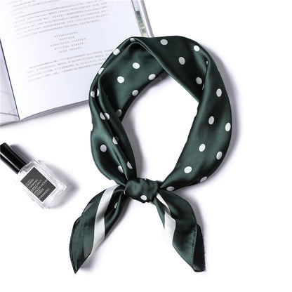 Fashion Polka Dot All-match Women's Professional Silk Scarf