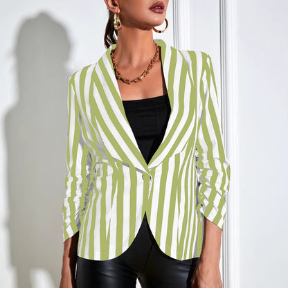 Élan Pleat Cropped Suit Jacket