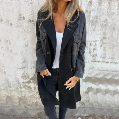 DenimEdge Mid-length Coat