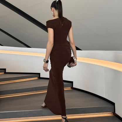 Celestia Cutout Pleated Dress