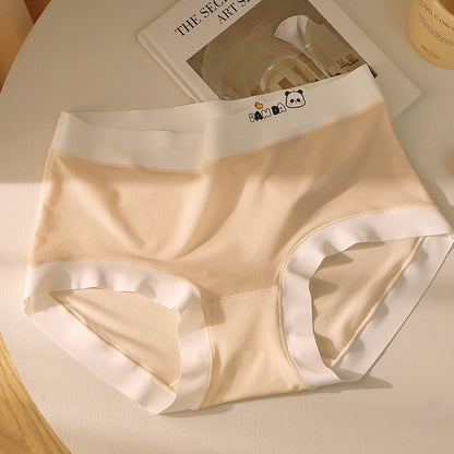 7A Silk Antibacterial Crotch Women's Underwear Mesh Ice Silk Traceless Panties