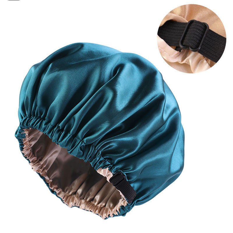 Invisible Flat Adjustment Buckle Simulated Silk Double Layer Round