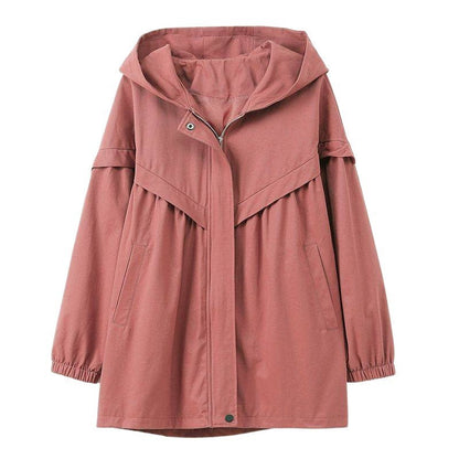 EaseAura Hooded Midi Jacket