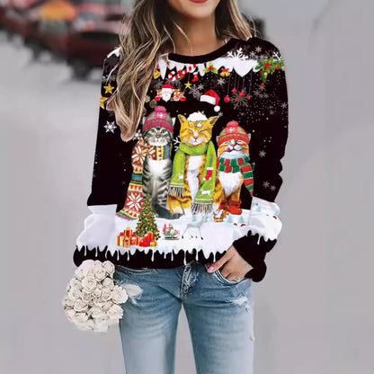 FestiveFeline™ Holiday Charm Sweatshirt