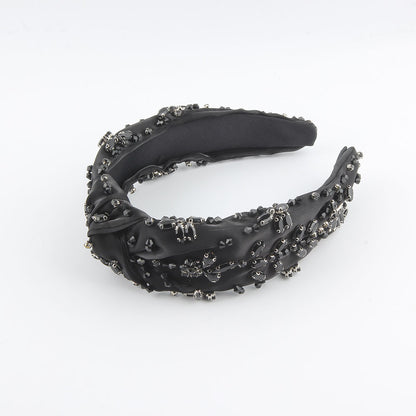 Silk Fabric Diamond-embedded Gorgeous Headband