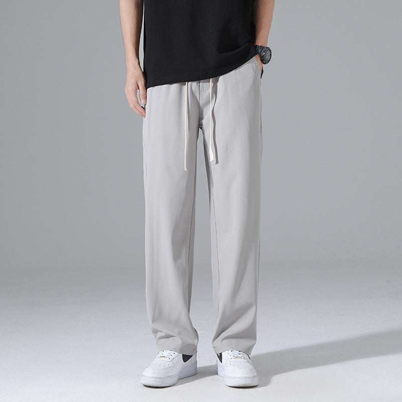 Men's Summer Thin Ice Silk Casual Pants