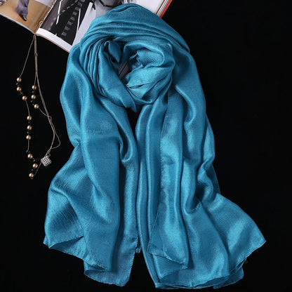 Dutch Linen Silk Scarf Seaside Sunscreen Beach Shawl