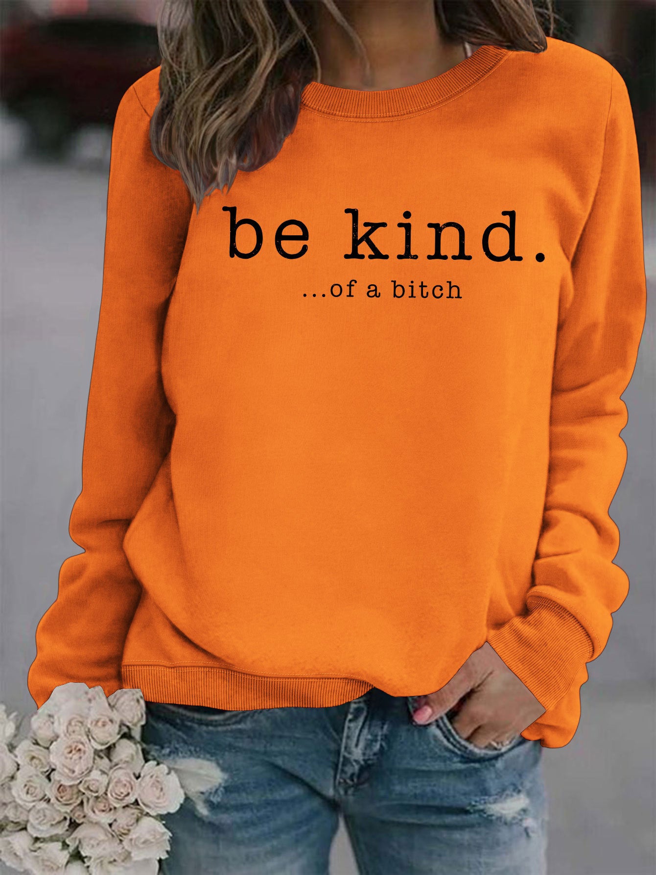 VoguePrint Round Neck Hoodie