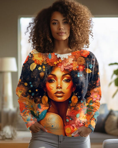 PrintEase Round-Neck Sweater