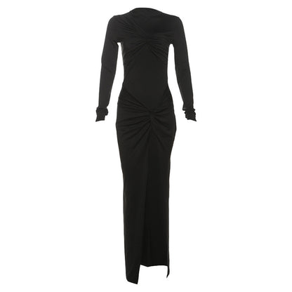 Celestine High-Slit Bodycon Dress