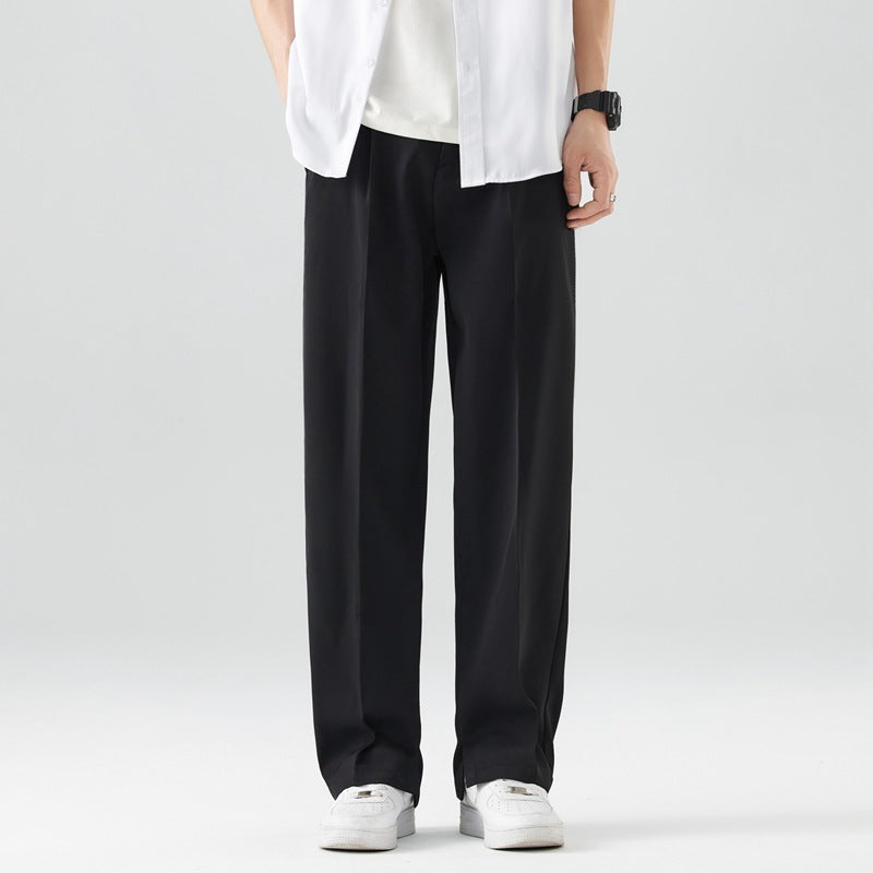 Men's Ice Silk Cool Casual Draping Suit Pants