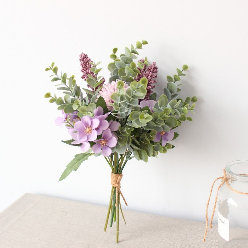 Handwritten Bouquet Decoration Artificial Flower Silk