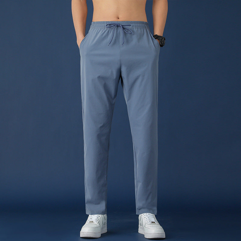 Ice Silk Pants Men's Thin Casual Sports Pants