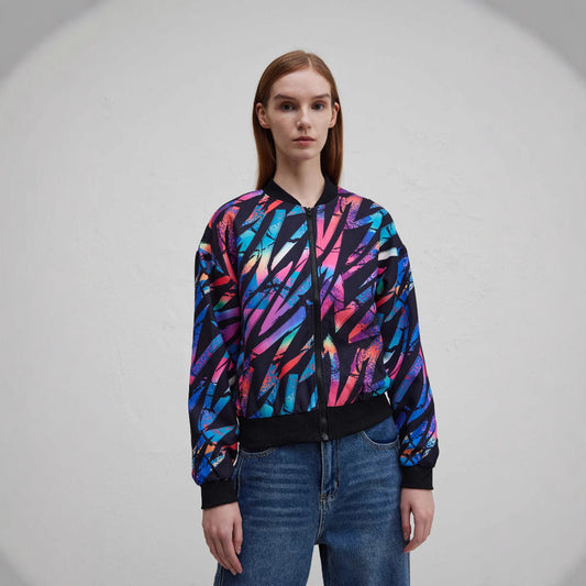 UrbanMuse Printed Casual Jacket