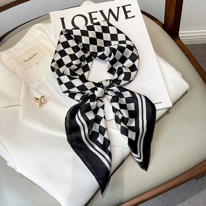 Women's Spot  Silk Square Scarf Keep Warm