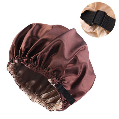 Invisible Flat Adjustment Buckle Simulated Silk Double Layer Round