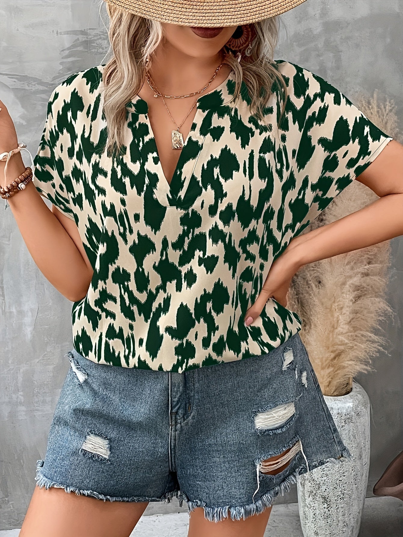 The BreezeBloom Blouse
