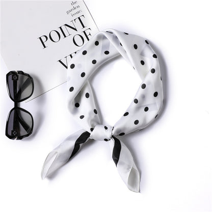 Fashion Polka Dot All-match Women's Professional Silk Scarf