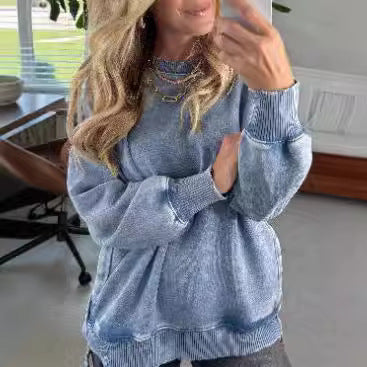 RusticEase Washed Cotton Sweater