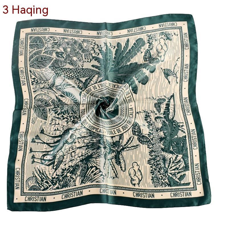 Silk Satin 70x70 Coconut Silk Towel Headscarf