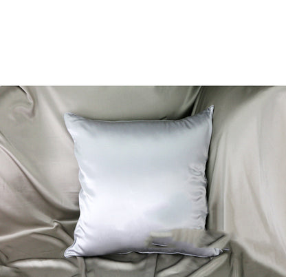 Silk Cushion For Leaning On  Living Room Pure Color Pillow Case