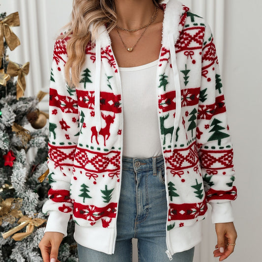HollySnow Plush Cardigan