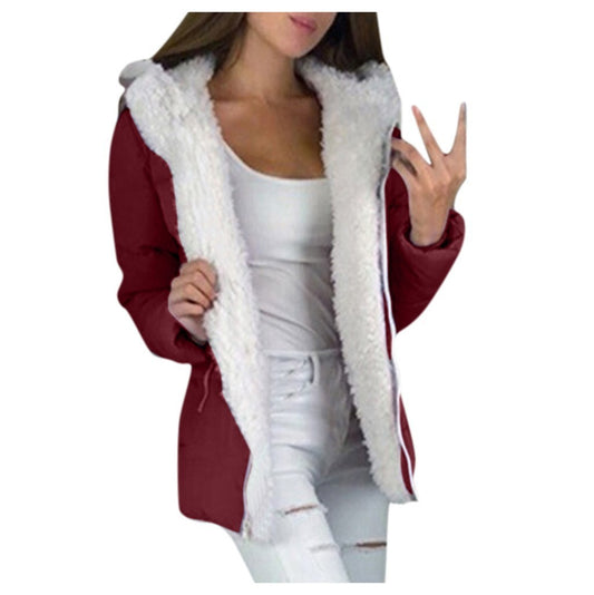 CozyCore Fleece-Lined Hooded Jacket