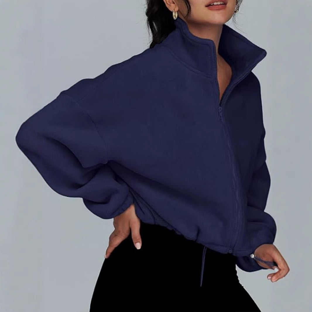 : EaseLuxe Zip Cardigan