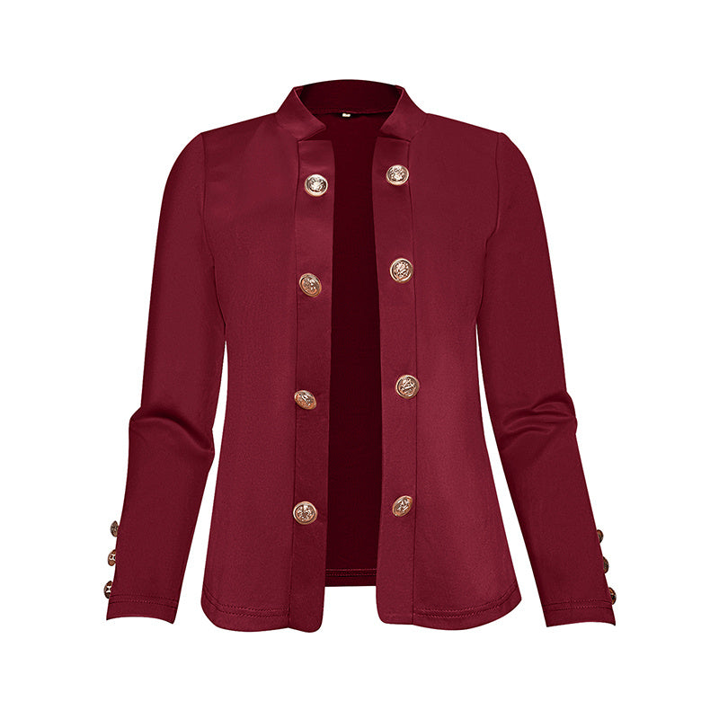 EleganceCurve Double-Breasted Top