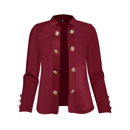 EleganceCurve Double-Breasted Top