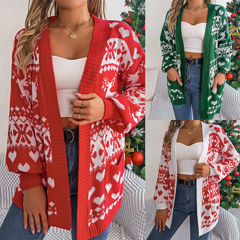 Yuletide Charm Knit Cardigan